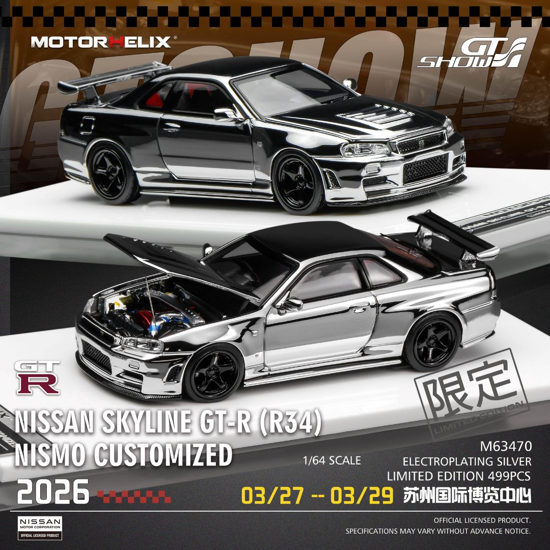 *PRE-ORDER* Motorhelix Nissan Skyline GT-R (R34) Nismo Customized | 2026 GT Show