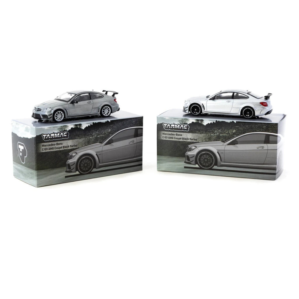 *EN CAMINO* Tarmac Works Mercedes-Benz C 63 AMG Coupé Black Series Silver Metallic