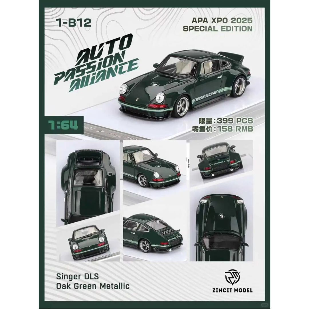 *PRE-ORDER* Zincit Model Singer DLS Oak Green Metallic | 2025 Auto Passion Alliance (APA)