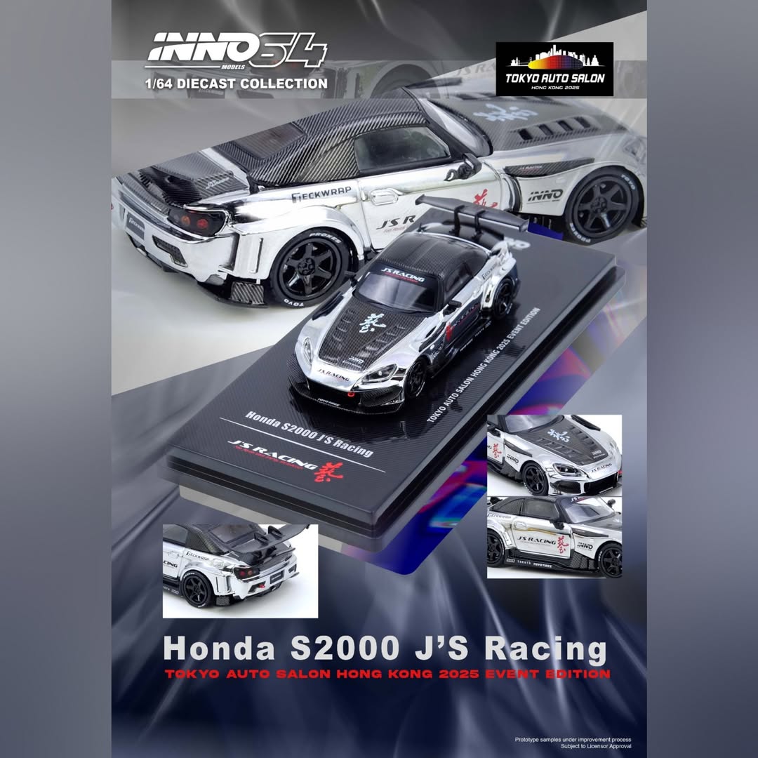 *PRE-ORDER* Inno64 Honda S2000 J'S Racing | 2025 Hong Kong Tokyo Auto Salon