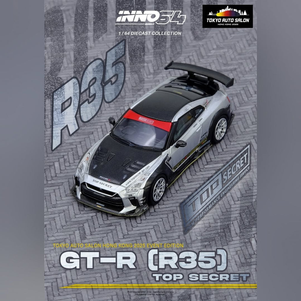 *PRE-ORDER* Inno64 Nissan Skyline GT-R R35 Top Secret | 2025 Hong Kong Tokyo Auto Salon