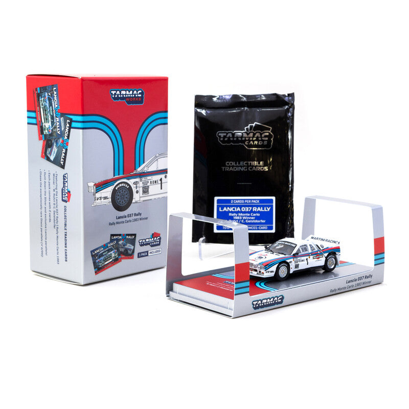 Tarmac Works Lancia 037 Rally Rally Monte Carlo 1983 Winner con Tarmac Cards